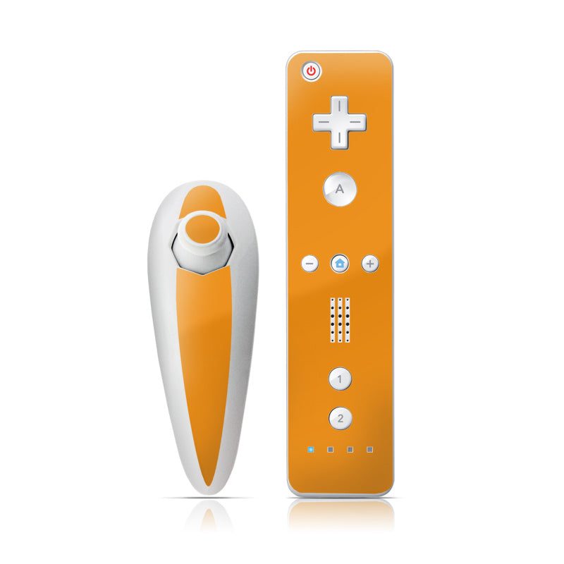 Solid State Orange - Nintendo Wii Nunchuk Skin