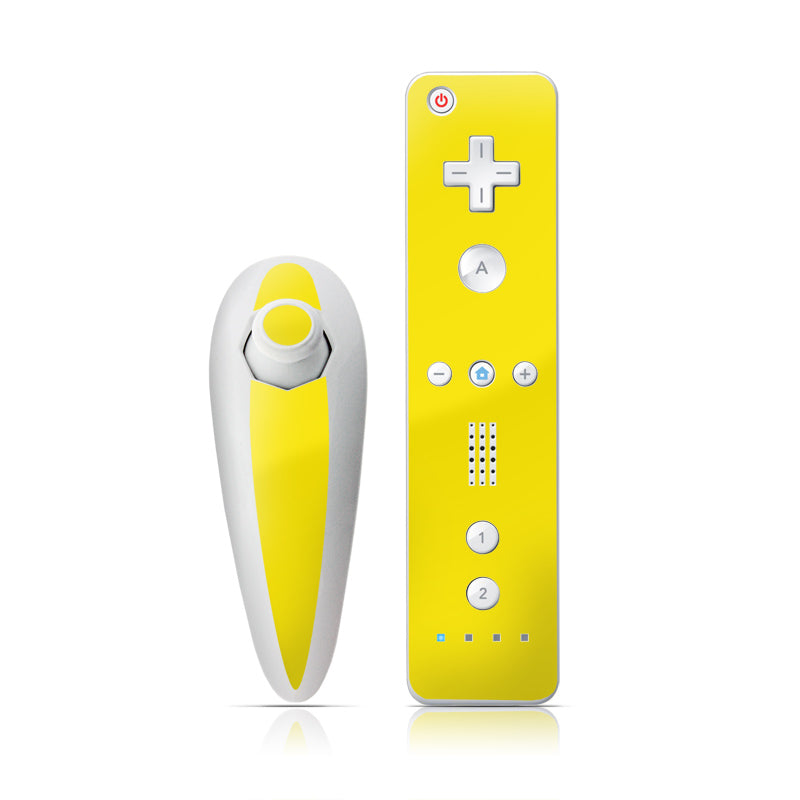 Solid State Yellow - Nintendo Wii Nunchuk Skin
