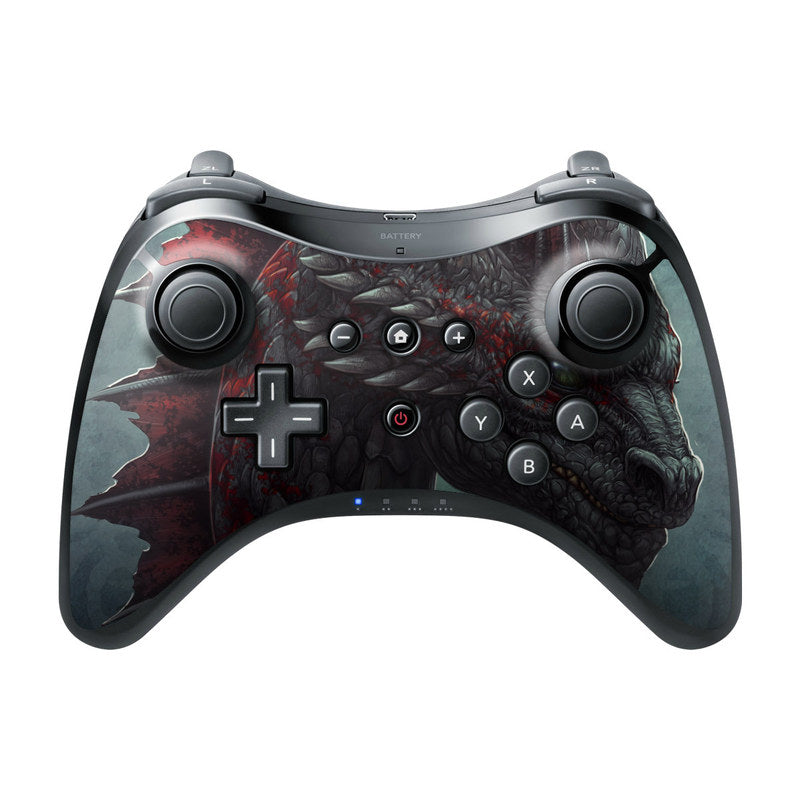 Black Dragon - Nintendo Wii U Pro Controller Skin