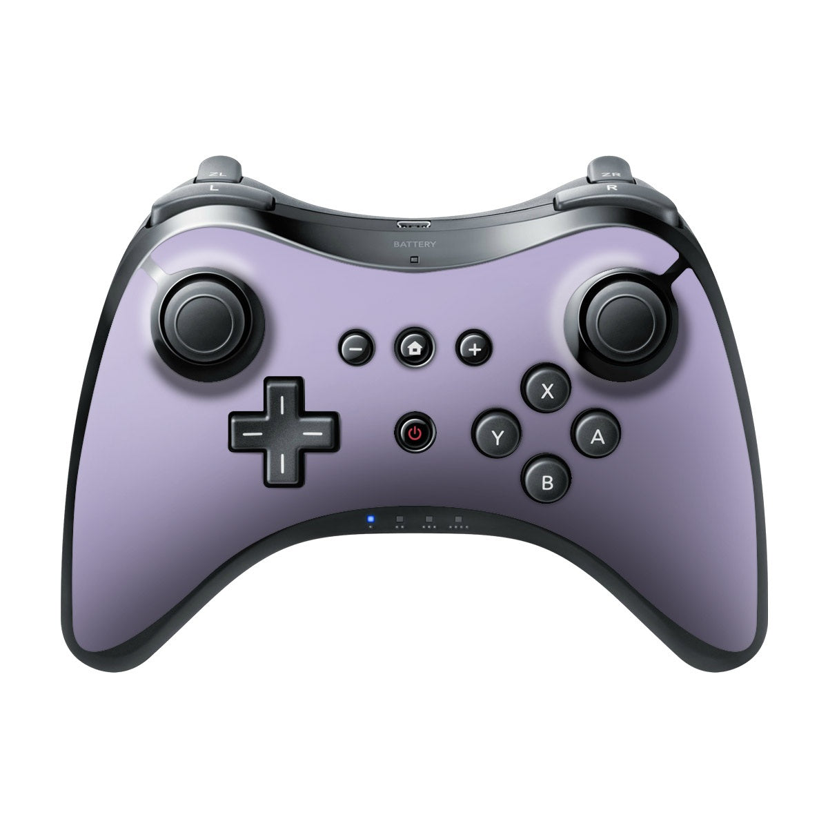 Solid State Lavender - Nintendo Wii U Pro Controller Skin