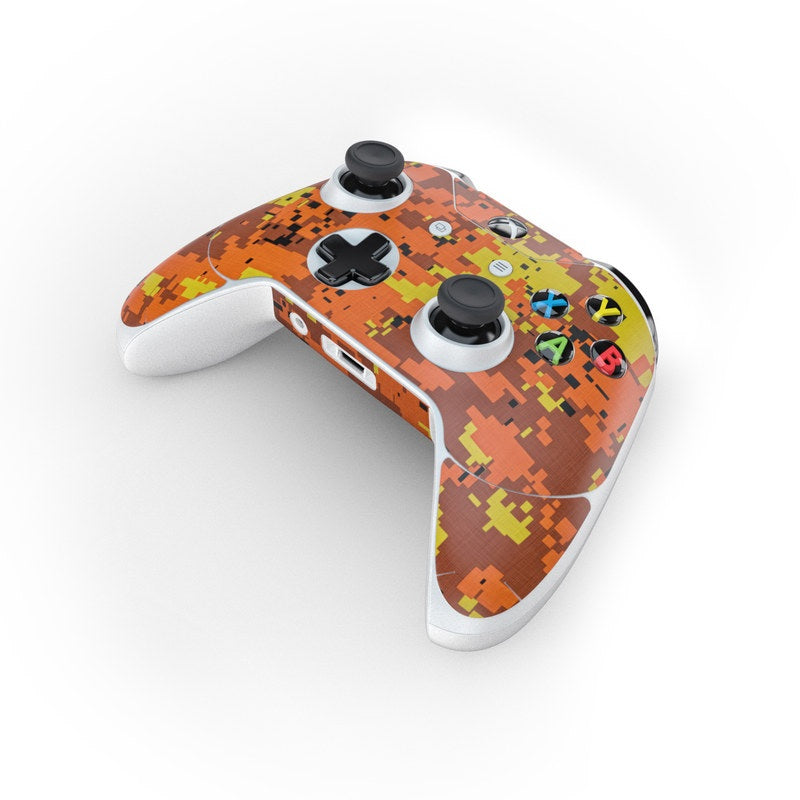 Digital Orange Camo - Microsoft Xbox One Controller Skin