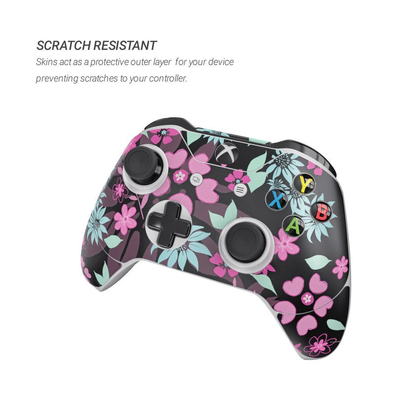 Dark Flowers - Microsoft Xbox One Controller Skin