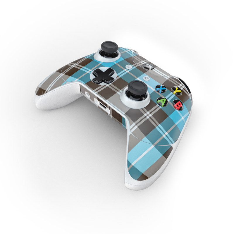 Turquoise Plaid - Microsoft Xbox One Controller Skin