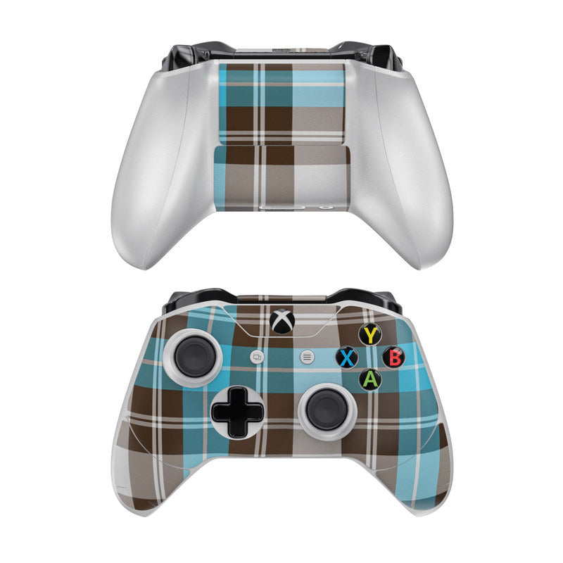 Turquoise Plaid - Microsoft Xbox One Controller Skin