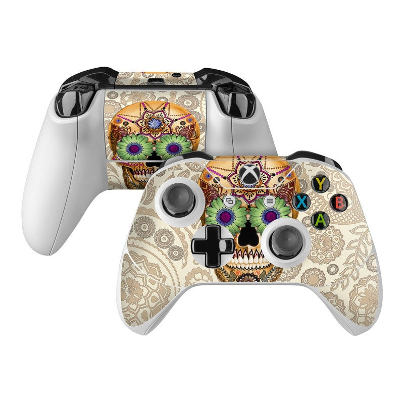 Sugar Skull Bone - Microsoft Xbox One Controller Skin