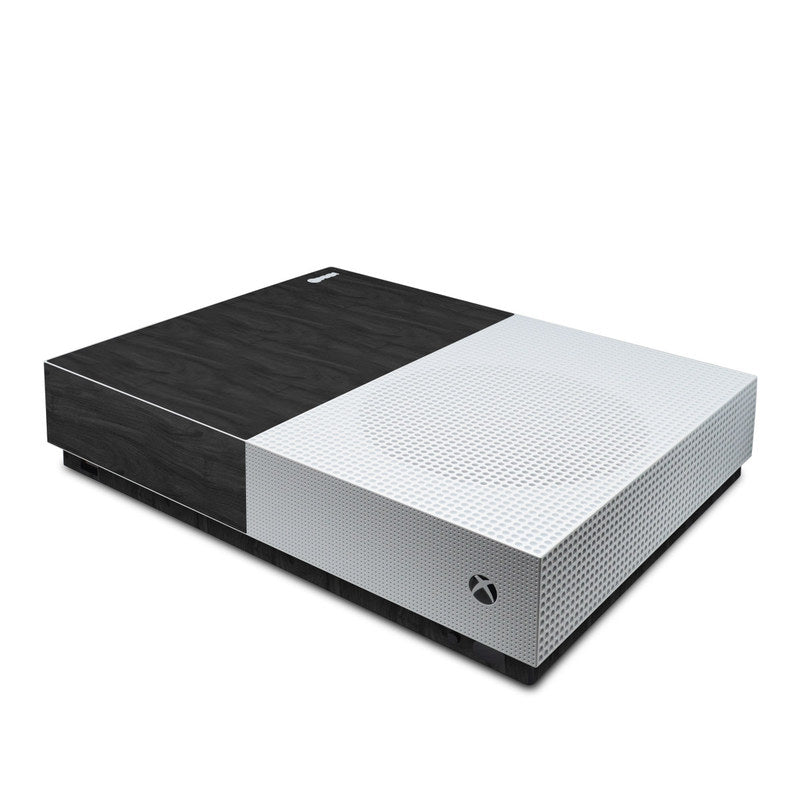 Black Woodgrain - Microsoft Xbox One S All Digital Edition Skin