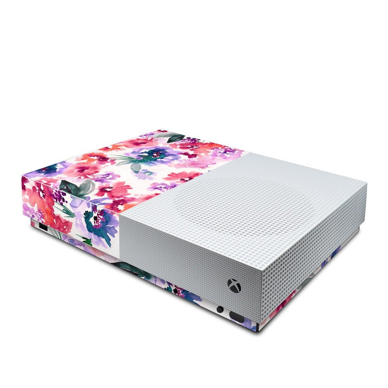 Blurred Flowers - Microsoft Xbox One S All Digital Edition Skin