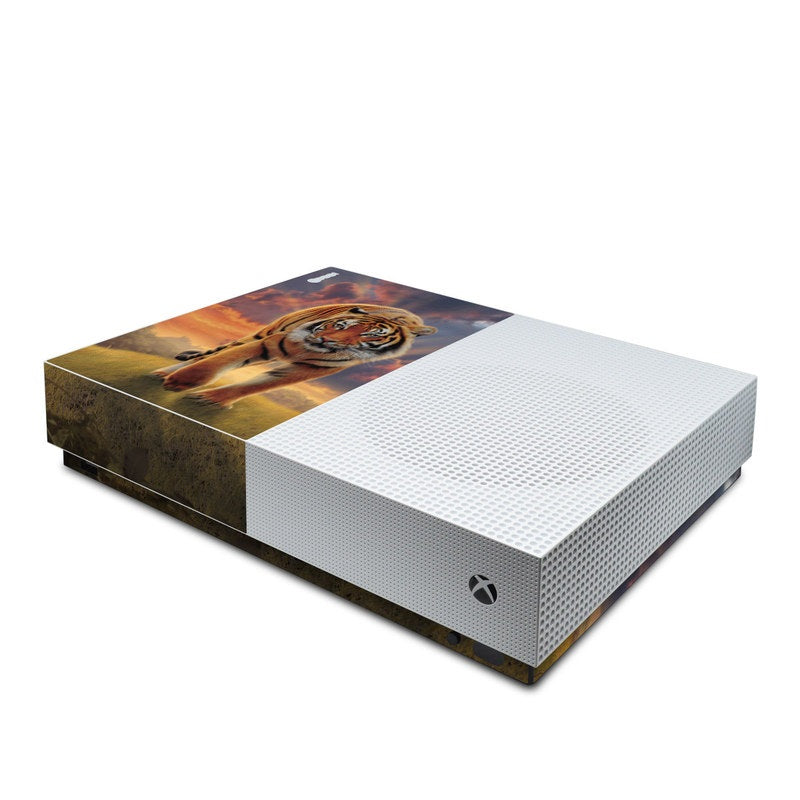 Rising Tiger - Microsoft Xbox One S All Digital Edition Skin