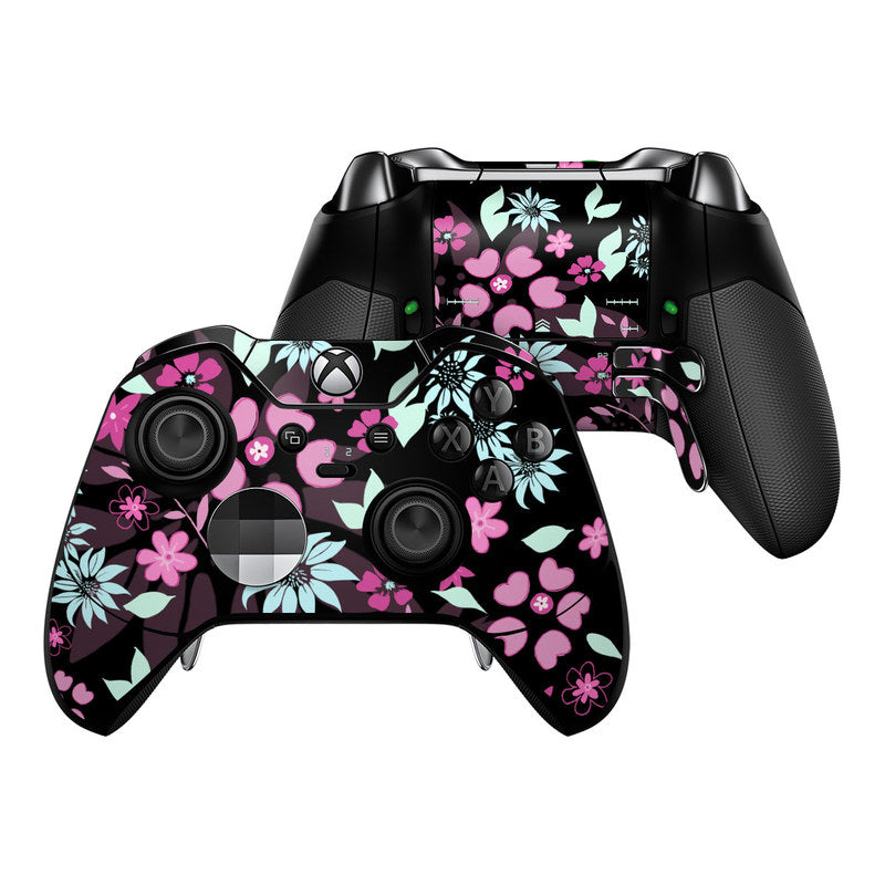 Dark Flowers - Microsoft Xbox One Elite Controller Skin