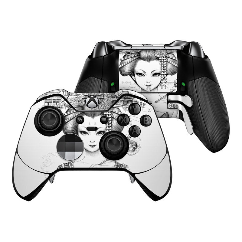 Geisha Sketch - Microsoft Xbox One Elite Controller Skin