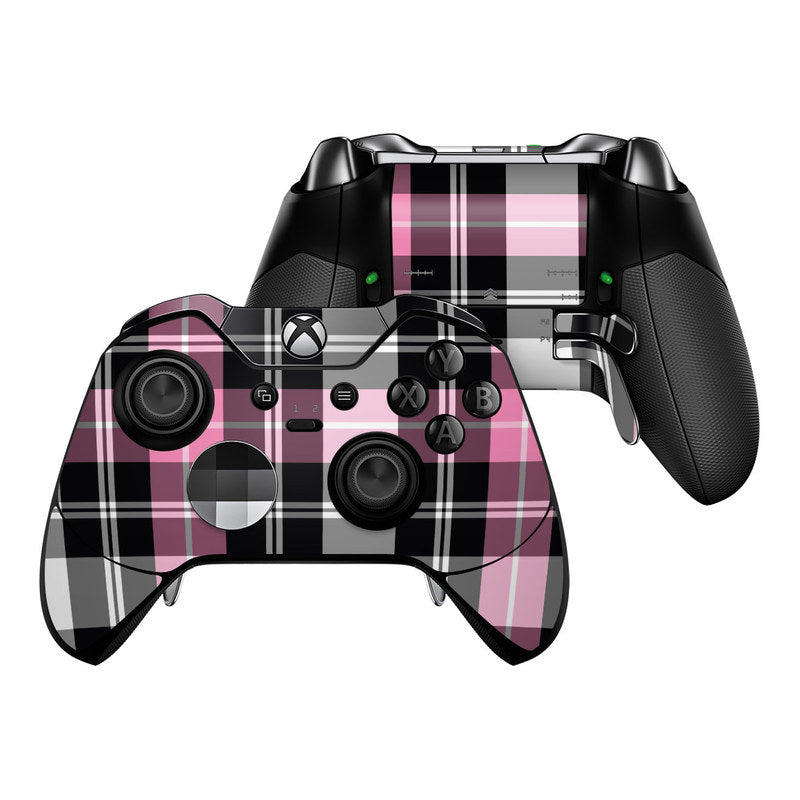 Pink Plaid - Microsoft Xbox One Elite Controller Skin