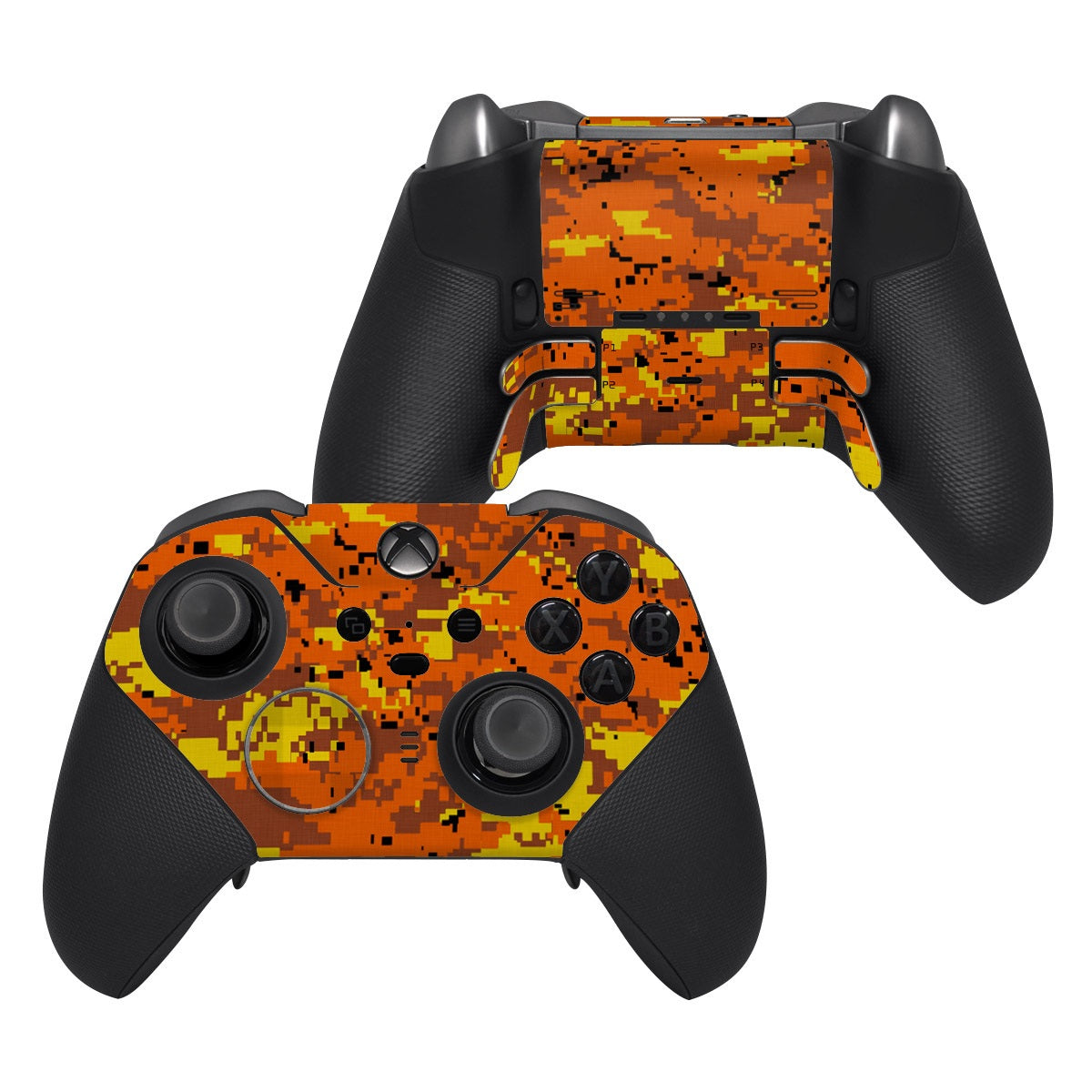 Digital Orange Camo - Microsoft Xbox One Elite Controller 2 Skin