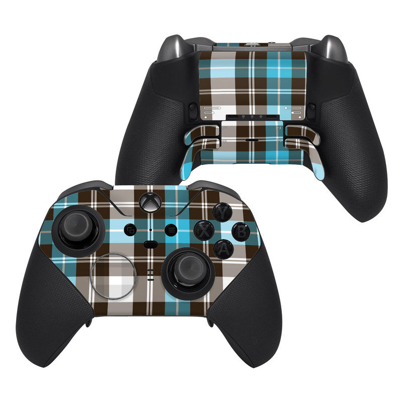 Xbox Controller Turquoise Turquoise Plaid - Microsoft Xbox One Elite Controller 2 Skin