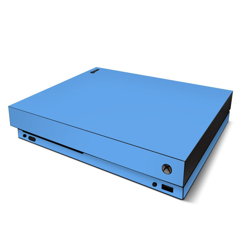Solid State Blue - Microsoft Xbox One X Skin