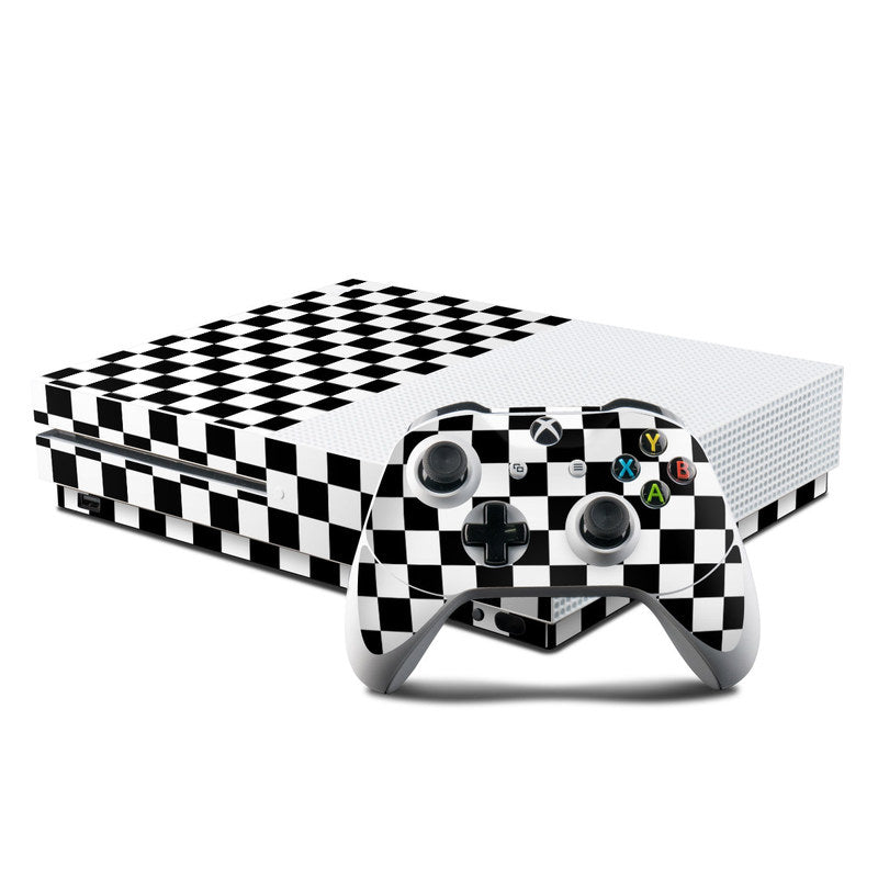 Checkers - Microsoft Xbox One S Console and Controller Kit Skin