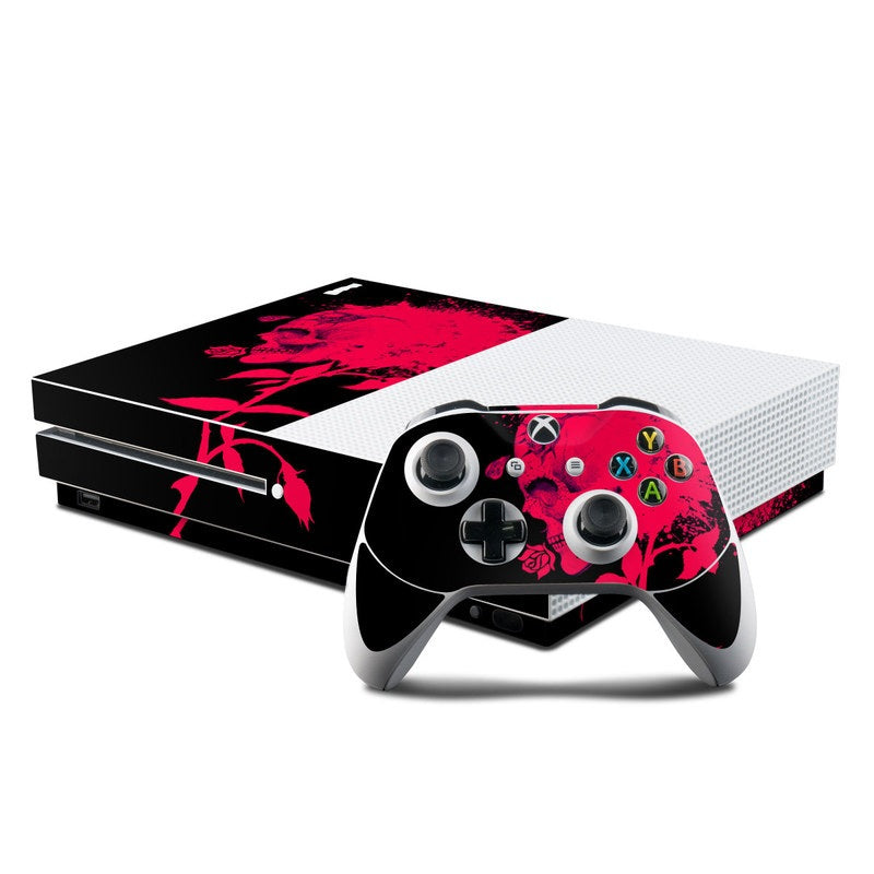 Dead Rose - Microsoft Xbox One S Console and Controller Kit Skin