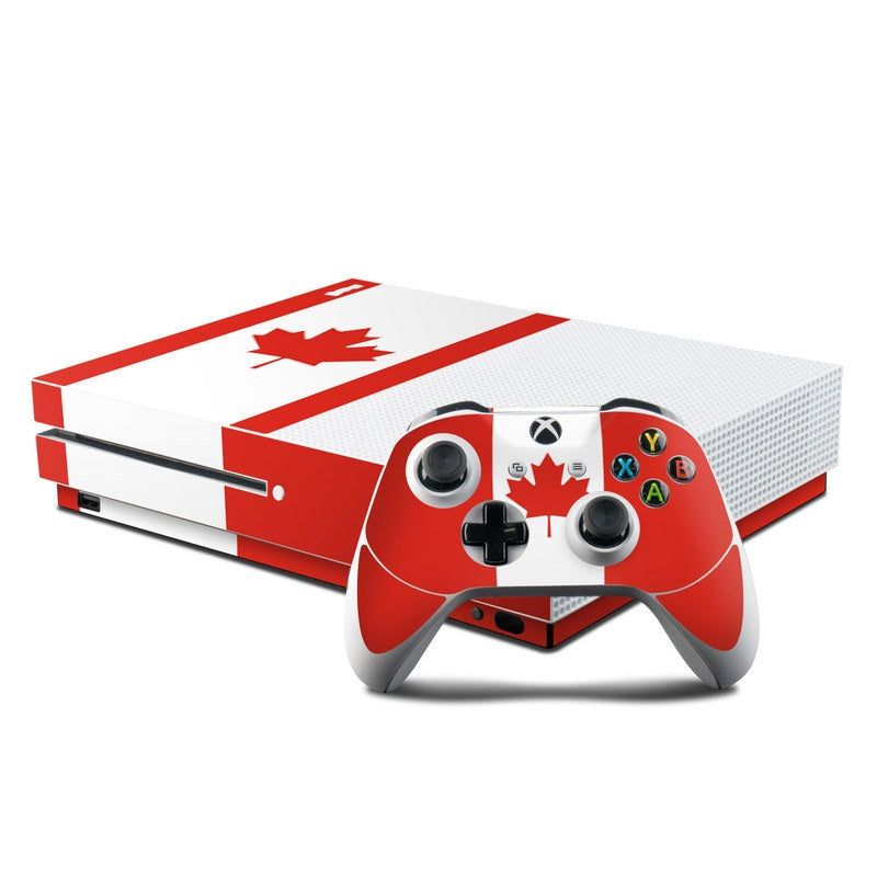 Canadian Flag - Microsoft Xbox One S Console and Controller Kit Skin