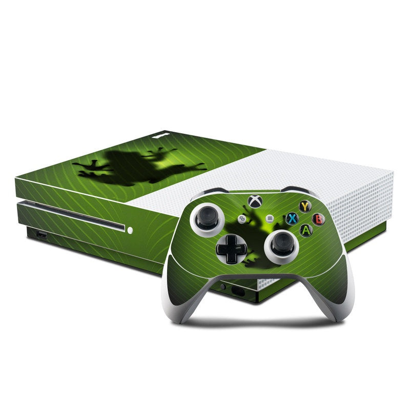 Frog - Microsoft Xbox One S Console and Controller Kit Skin
