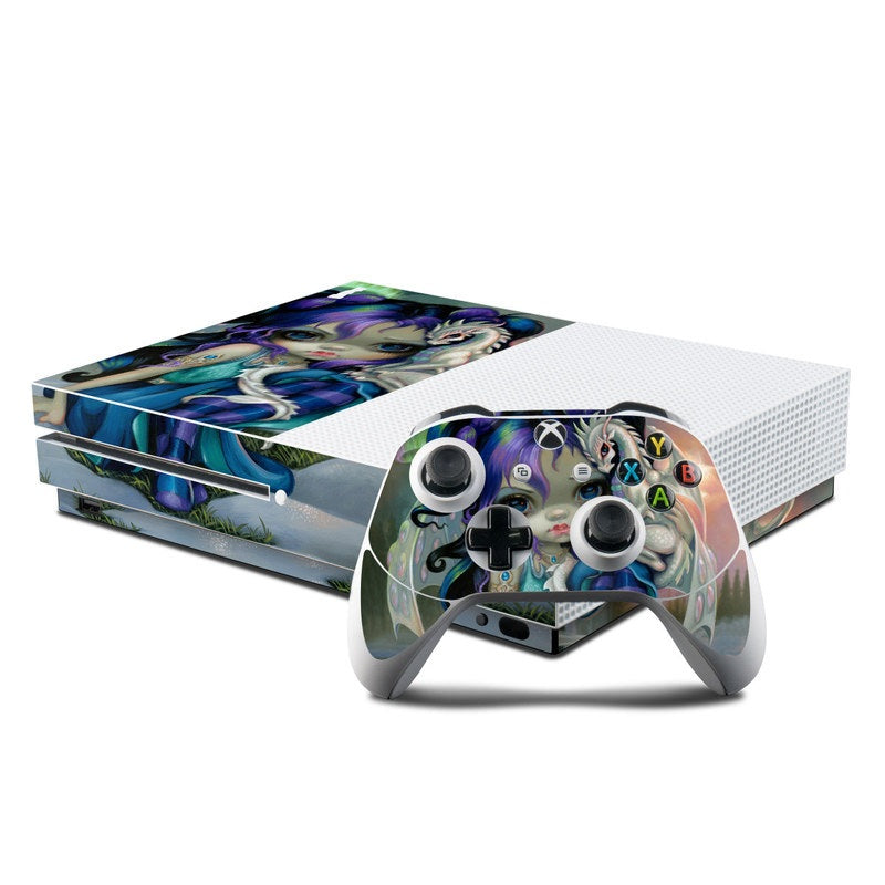 Frost Dragonling - Microsoft Xbox One S Console and Controller Kit Skin