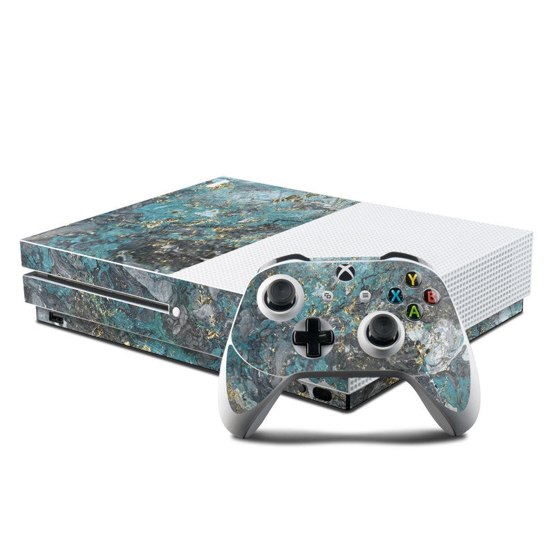 Gilded Glacier Marble - Microsoft Xbox One S Console and Controller Kit Skin