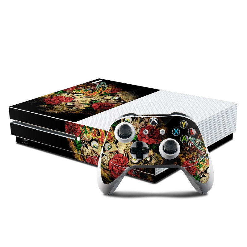 Gothic Tattoo - Microsoft Xbox One S Console and Controller Kit Skin