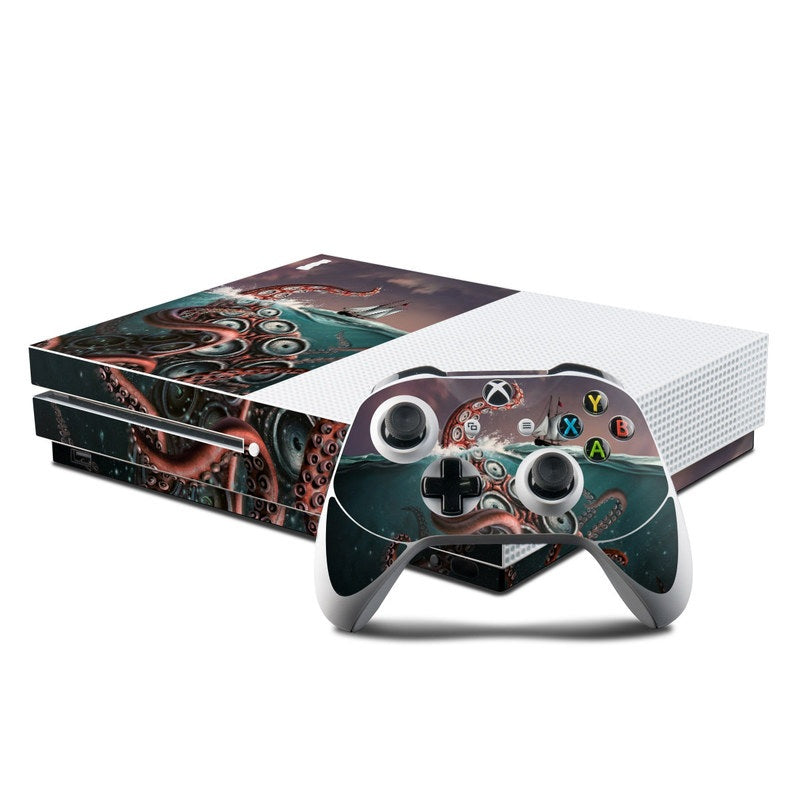 Kraken - Microsoft Xbox One S Console and Controller Kit Skin