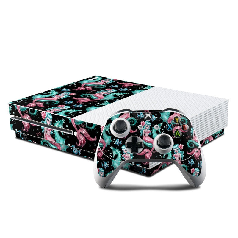 Mysterious Mermaids - Microsoft Xbox One S Console and Controller Kit Skin