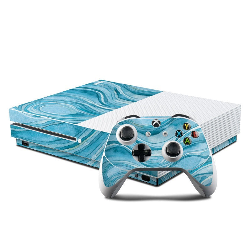 Ocean Blue - Microsoft Xbox One S Console and Controller Kit Skin