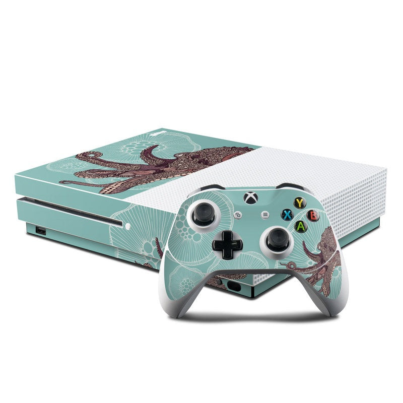 Octopus Bloom - Microsoft Xbox One S Console and Controller Kit Skin