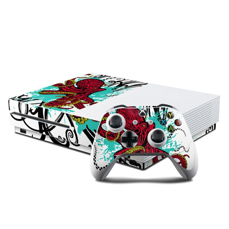 Octopus - Microsoft Xbox One S Console and Controller Kit Skin