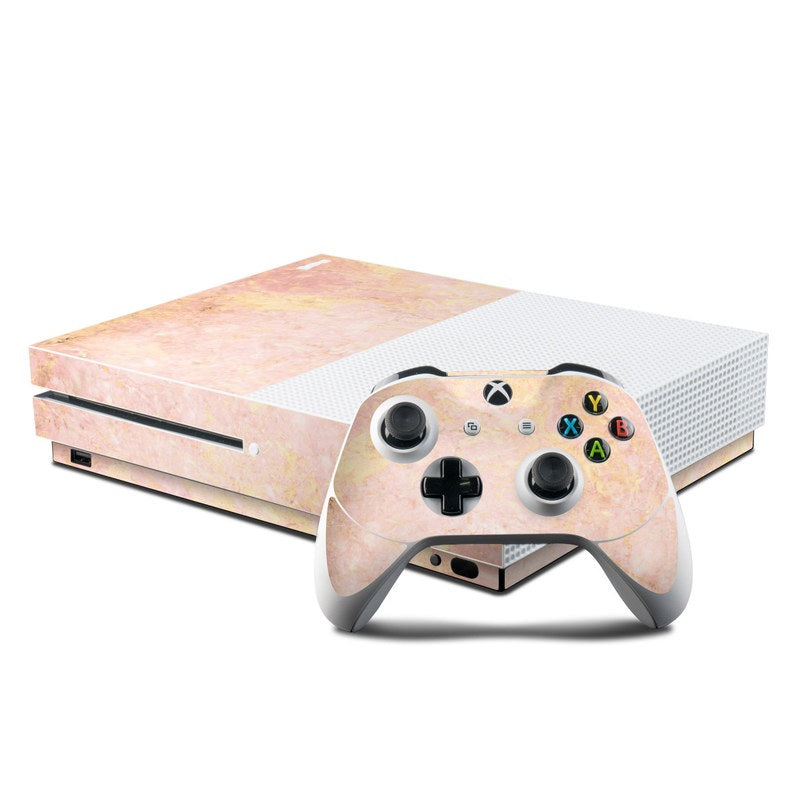 Rose Gold Marble - Microsoft Xbox One S Console and Controller Kit Skin