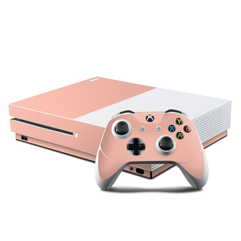 Solid State Peach - Microsoft Xbox One S Console and Controller Kit Skin