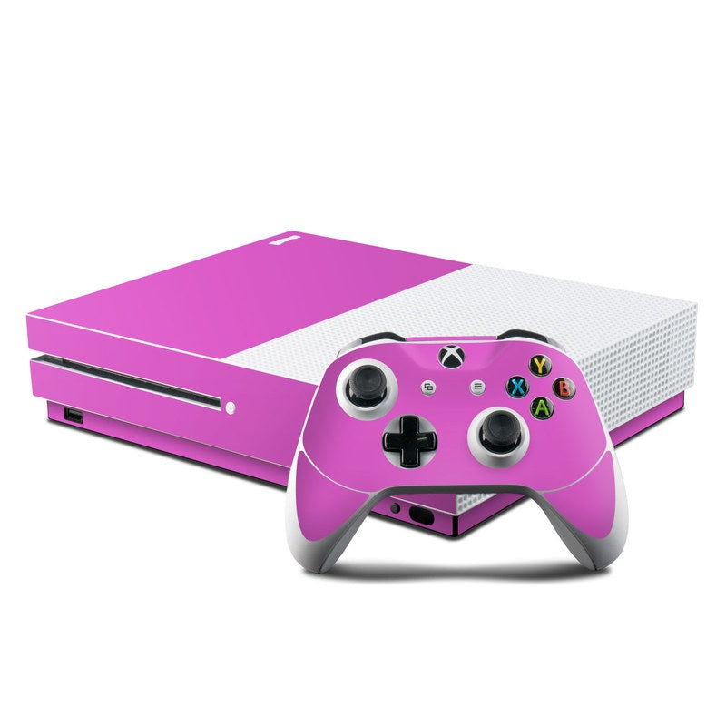 Solid State Vibrant Pink - Microsoft Xbox One S Console and Controller Kit Skin
