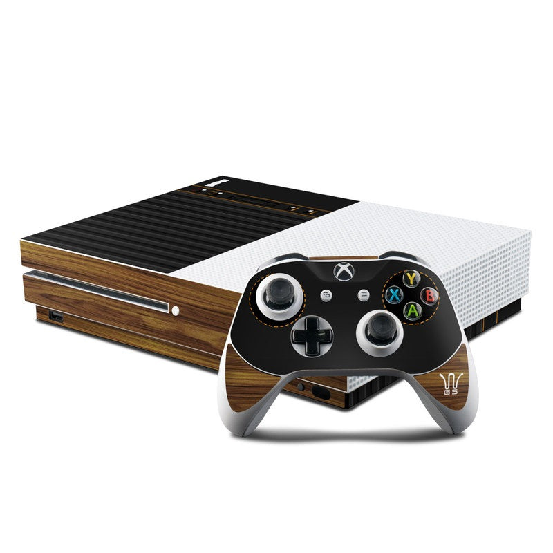 Wooden Gaming System - Microsoft Xbox One S Console and Controller Kit Skin