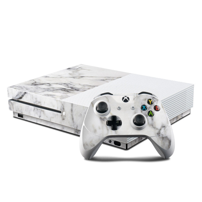 White Marble - Microsoft Xbox One S Console and Controller Kit Skin