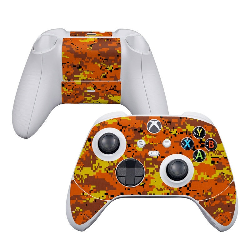 Digital Orange Camo - Microsoft Xbox Series S Controller Skin