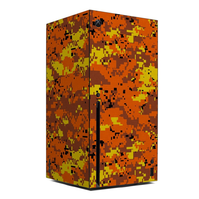 Digital Orange Camo - Microsoft Xbox Series X Skin
