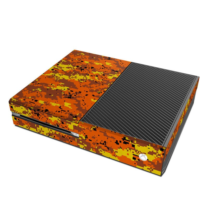 Digital Orange Camo - Microsoft Xbox One Skin