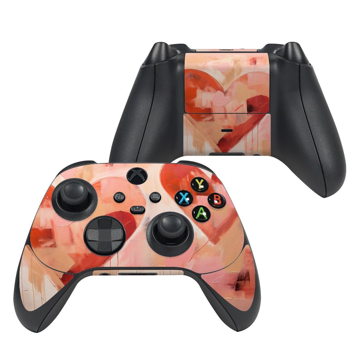 AbEx Hearts - Microsoft Xbox Series X Controller Skin - Seasonal Transformations - DecalGirl