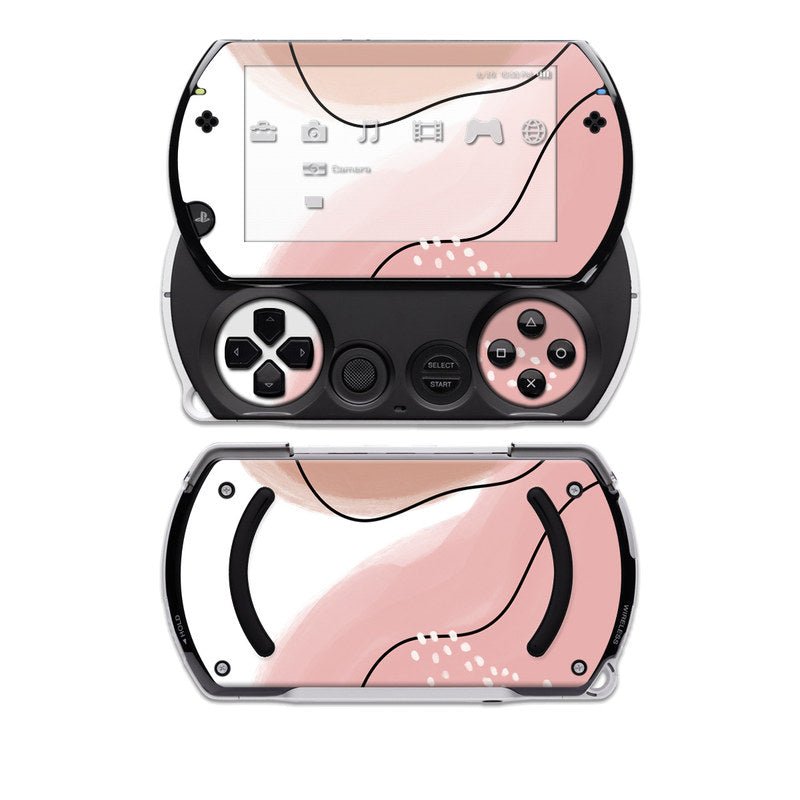 Abstract Pink and Brown - Sony PSP Go Skin - Aleeya Marie Designs - DecalGirl