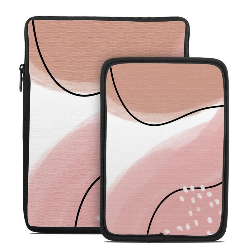 Abstract Pink and Brown - Tablet Sleeve - Aleeya Marie Designs - DecalGirl