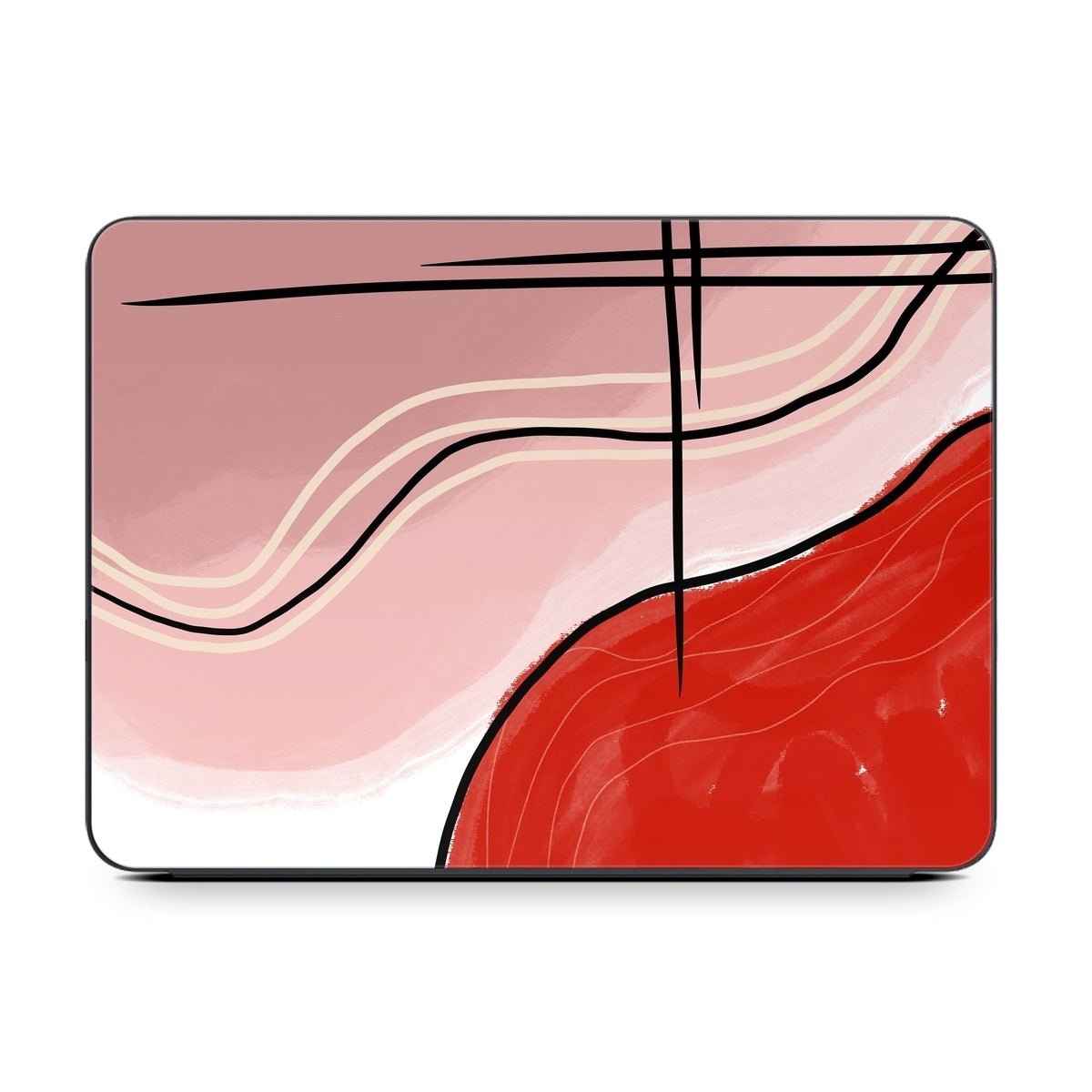 Abstract Red Apple Smart Keyboard Folio Skin