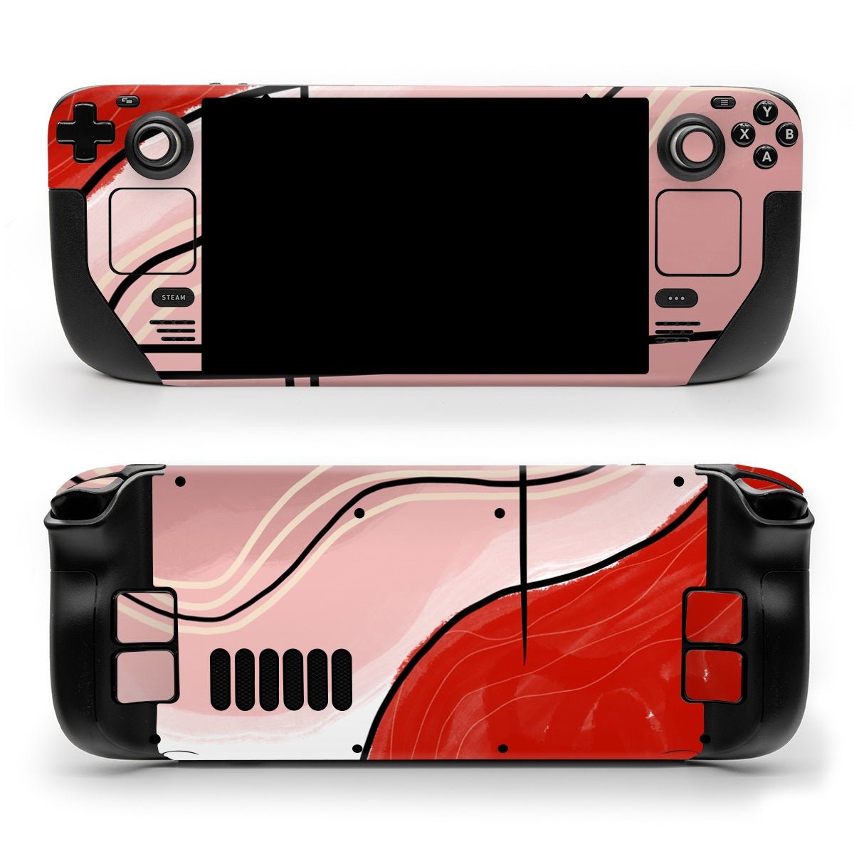 Abstract Red - Valve Steam Deck Skin - Aleeya Marie Designs - DecalGirl