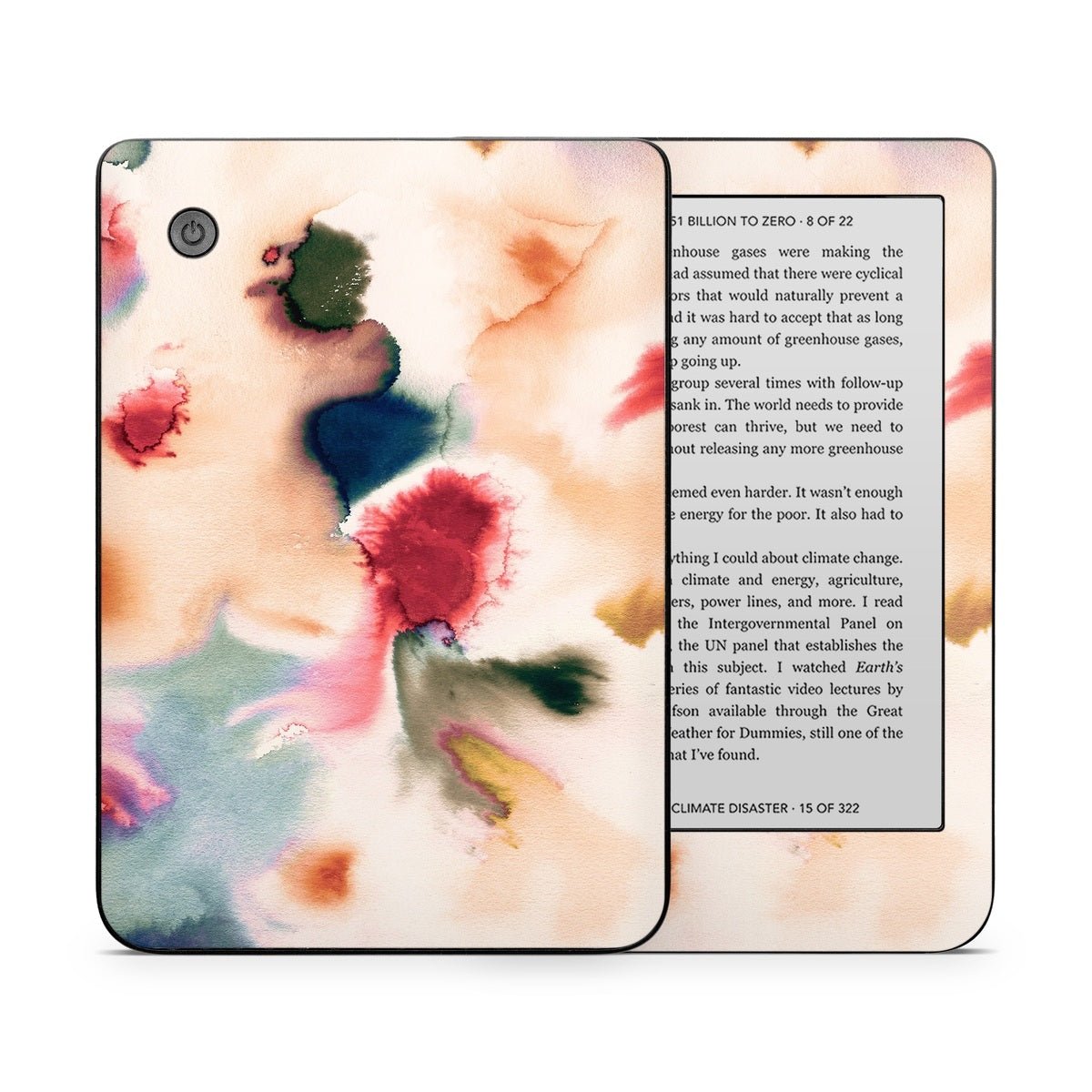 Abstract Watercolor Mineral - Kobo Clara 2E Skin - Ninola Design - DecalGirl