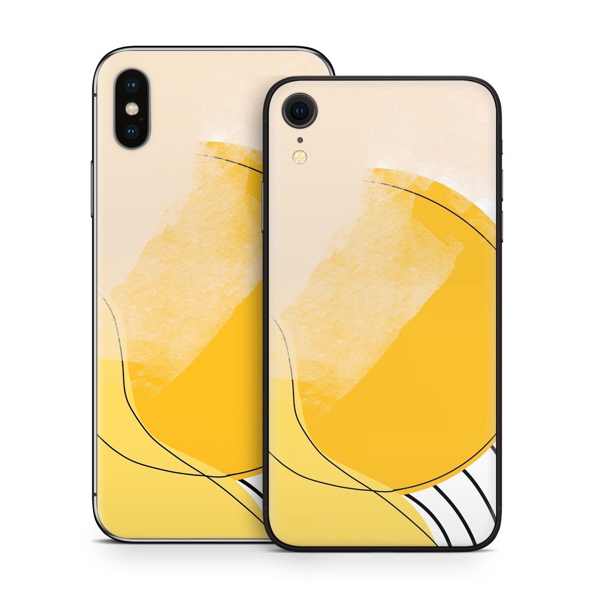 Abstract Yellow - Apple iPhone X Skin - Aleeya Marie Designs - DecalGirl