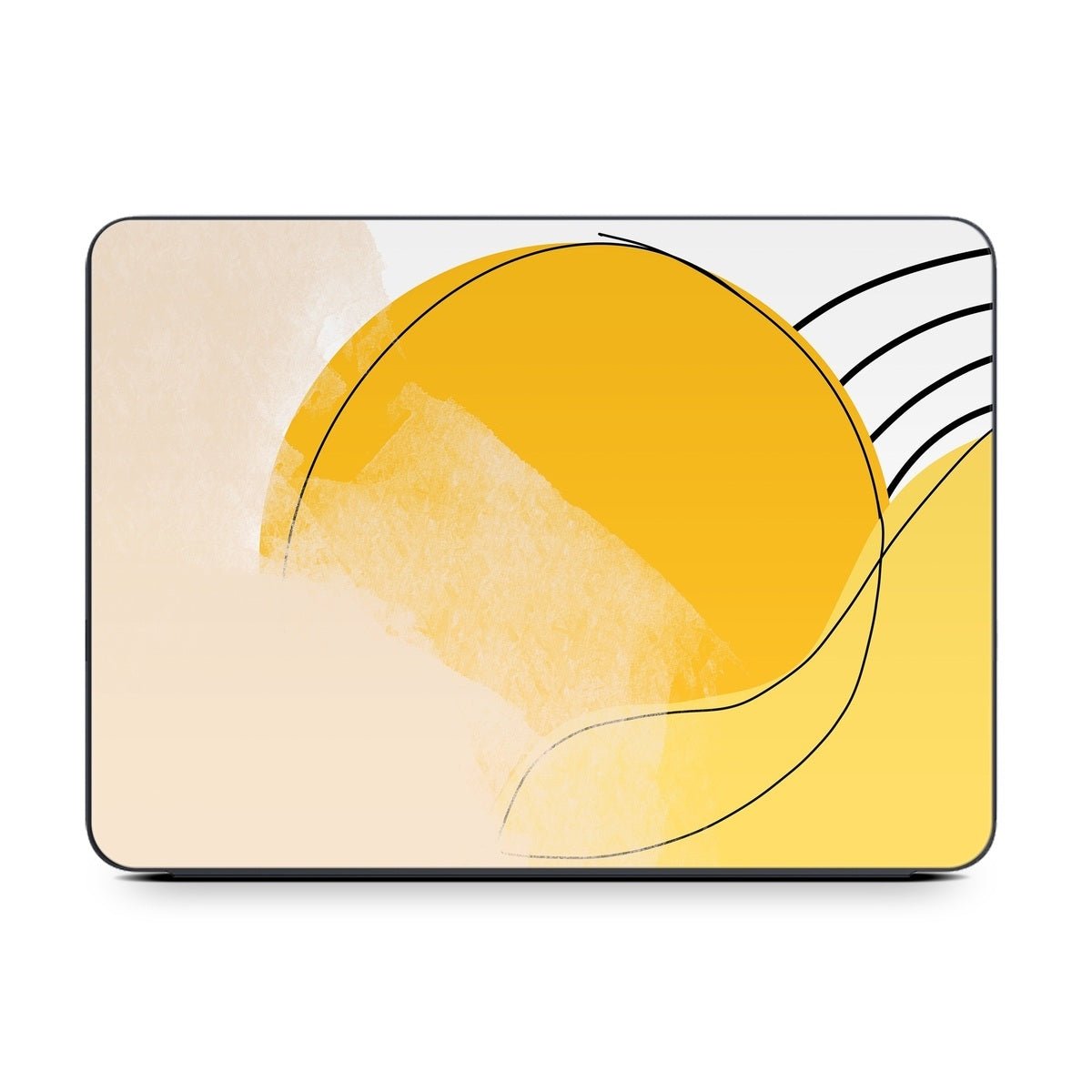 Abstract Yellow - Apple Smart Keyboard Folio Skin - Aleeya Marie Designs - DecalGirl