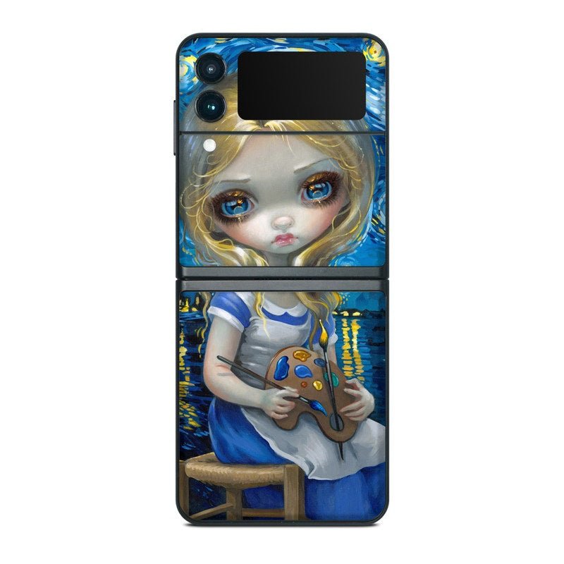 Alice in a Van Gogh - Samsung Galaxy Z Flip 3 Skin - Jasmine Becket-Griffith - DecalGirl