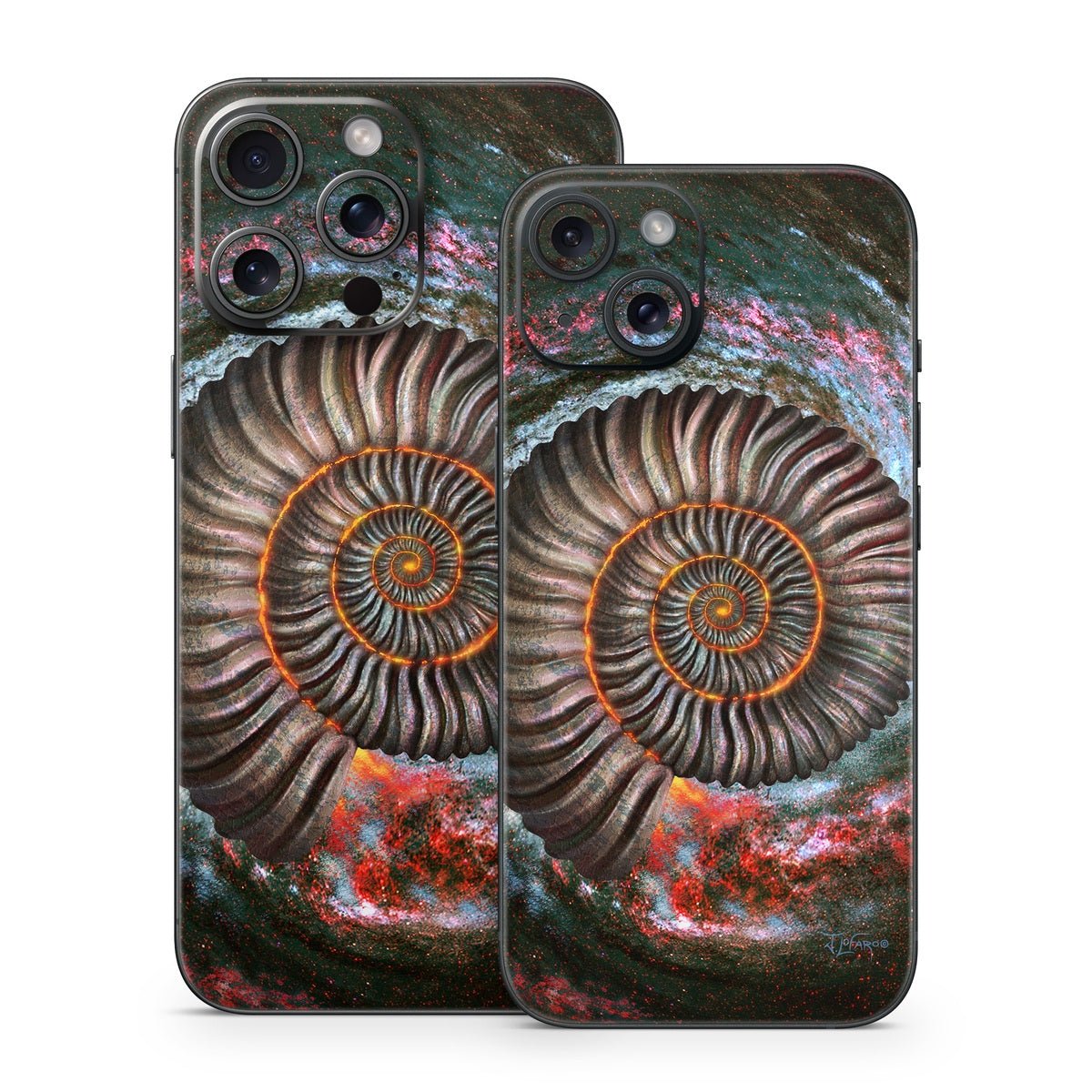 Ammonite Galaxy - Apple iPhone 15 Skin - Jerry LoFaro - DecalGirl