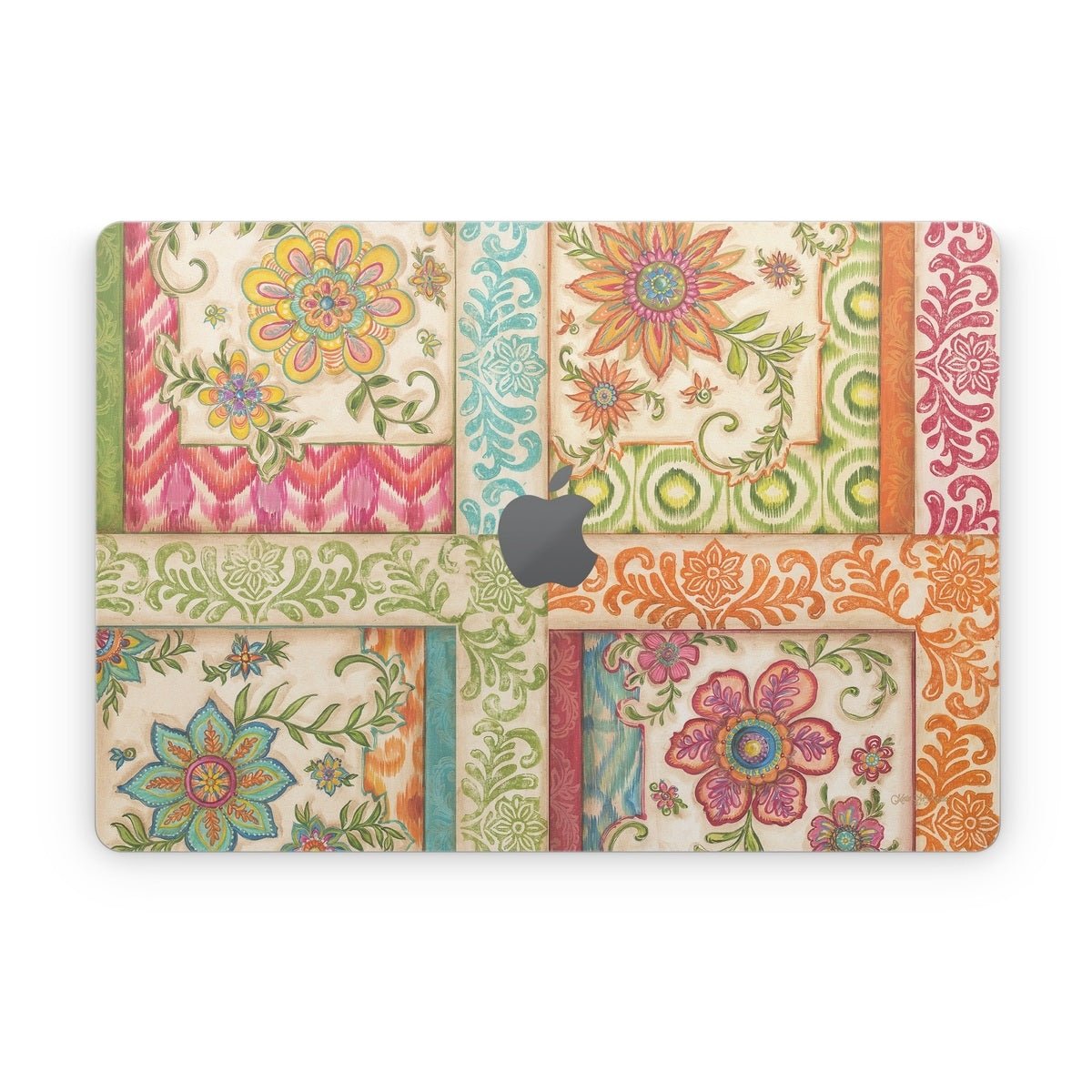 Ikat Floral - Apple MacBook Skin - Kate McRostie - DecalGirl