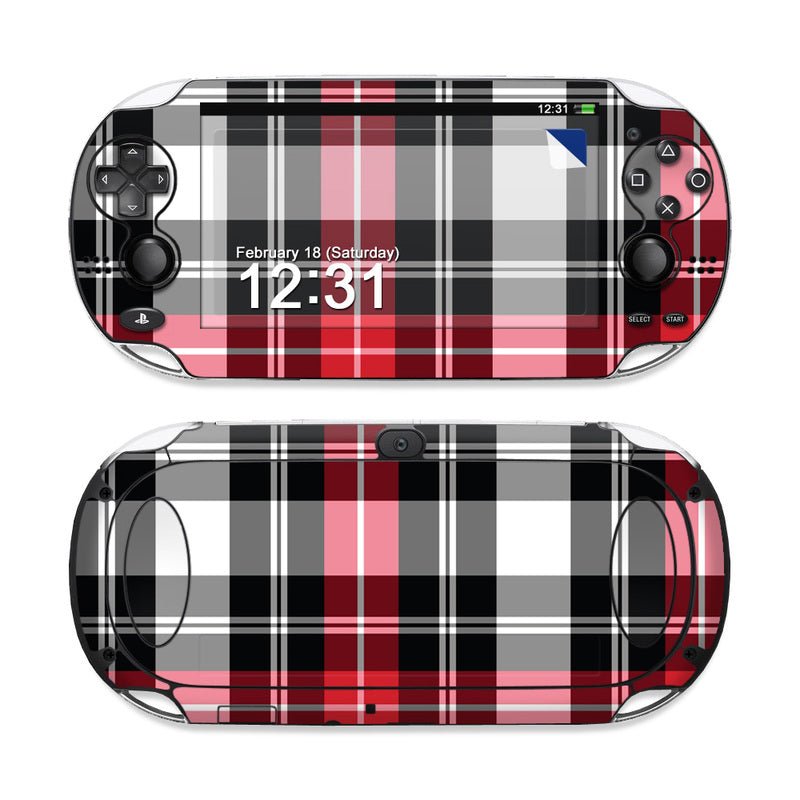 Red Plaid - Sony PS Vita Skin - DecalGirl Collective - DecalGirl